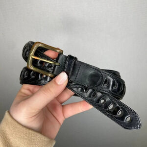 Dockers |‎ Black Detail Knotted Belt Mens 42